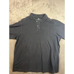 Tommy Bahama Polo Shirt Adult XL Short Sleeve black Marlin Logo Mens‎